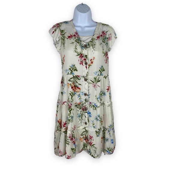 by&by girl Little & Big Girls Flutter Sleeve A-Line Dress 2 piece set L - Picture 1 of 17